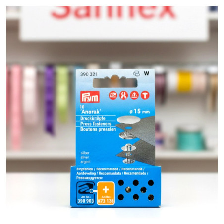 Botones presiÓn prym anorak 15mm 390321 10 piezas