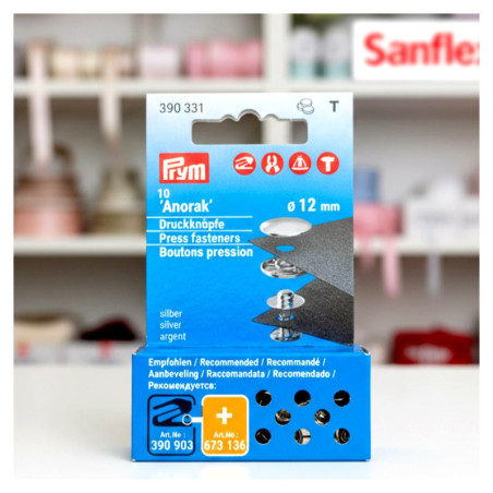 Botones presion prym anorak 12mm 390331 10 piezas