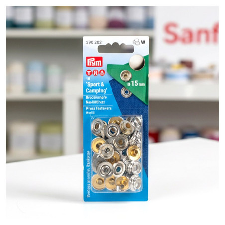 Botones presion prym sport 15mm 390202 10 piezas