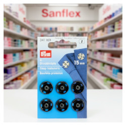 Botones presion prym 341169 negro 15mm