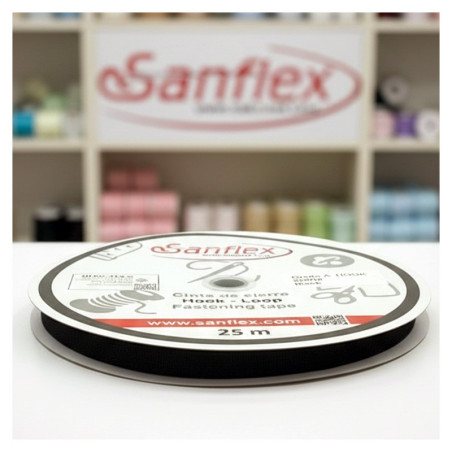 Cinta cierre coser hembra sanflex 400 20mm 25mts
