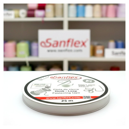 Cinta cierre adhesiva macho sanflex 400 20mm 25mts