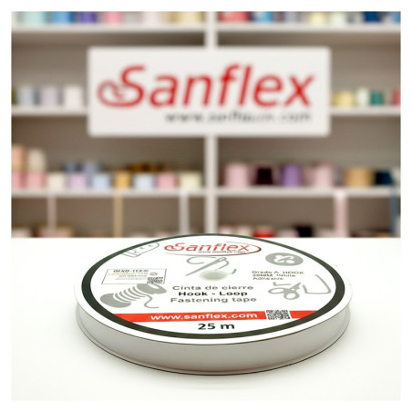 Cinta cierre adhesiva hembra sanflex 400 20mm 25mt