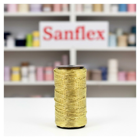 Lame Gold Silver Cord 1 mm Thick 100 Meters