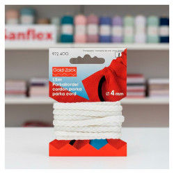 White braided cord 4mm 972400
