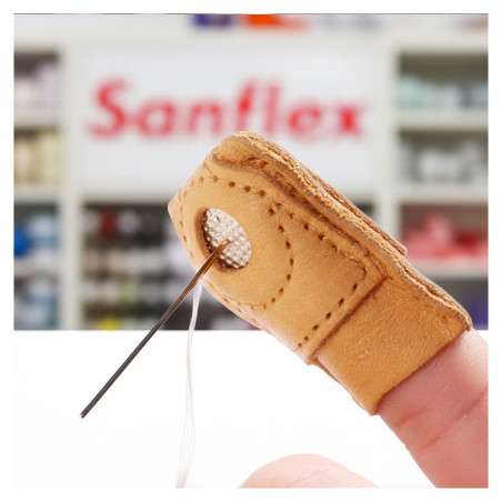 Leather Thimble With Metal Protector ER225 Pack 5 Units