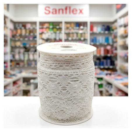 PUNTILLA BOLILLO 9229 BLANCO PIEZA 25 METROS