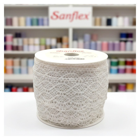 PUNTILLA BOLILLO 9227 BLANCO PIEZA 25 METROS