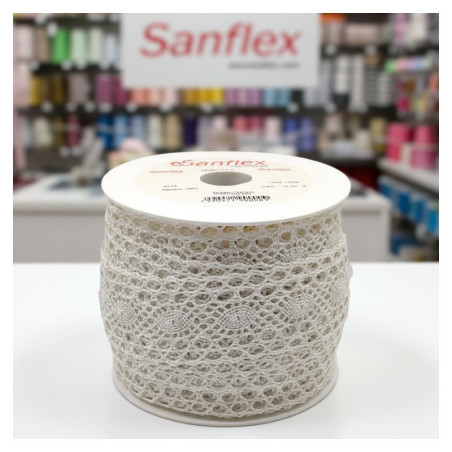 PUNTILLA BOLILLO 9219 BLANCO PIEZA 25 METROS