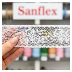 Puntilla jacquard 1403194 3,4 cm 20 metros
