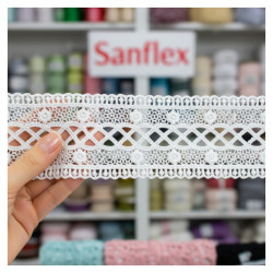 BANDE DE DENTELLE GUIPURE ART 6042 PIÈCE 9 MÈTRES