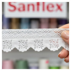 Bande de canette brodée 4 cm 14,60 mètres