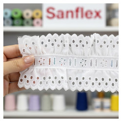 Embroidered Strip With Pasacinta 106384 5.5 cm 11 Meters