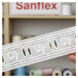 Embroidered Strip With Bobby Pins 210025 2.5cm 13 - 15m