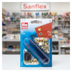 Ilhó de latão 4mm 542401 50 peças