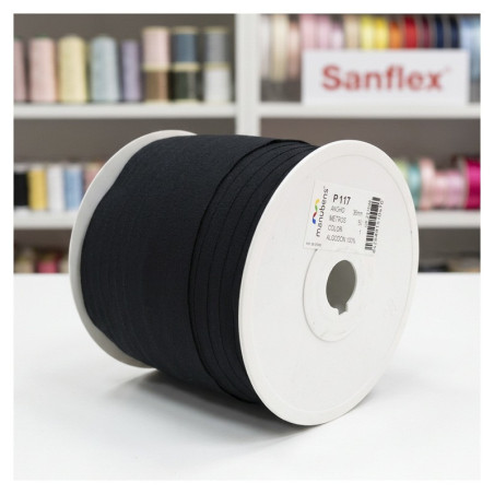 CINTA HILADILLO NEGRO 117 6MM 100 METROS
