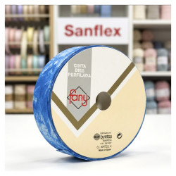 SCHRÄGBAND MIT KRAWATTENMUSTER 7707 30MM ROLLE 25 METER