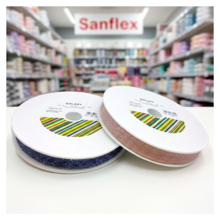 BIAS TAPE 6101 POLYAMIDE LUREX GALAXY 18MM 20MT