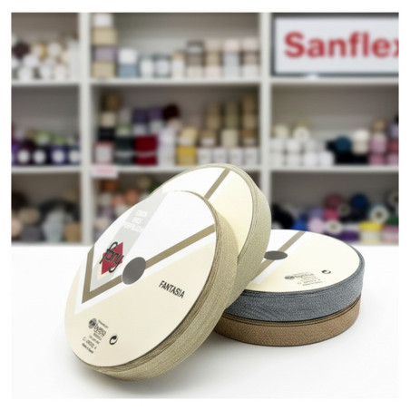 Cinta al bies metalizada 18mm -25 metros