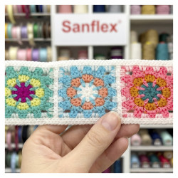 Cinta crochet granny 50 mm lc002 9,2 metros