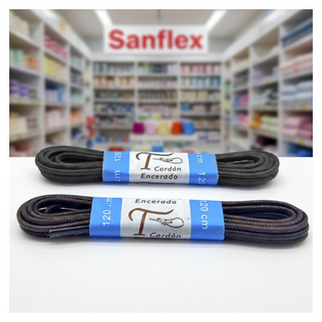 Cordón para calzado encerado 124 (caja 12 pares)