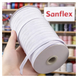 MASKEN MIT ELASTISCHEM BAND WEIß 10MM 200 METER