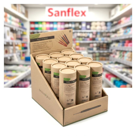 Expositor 12 tubos ganchillos soft milward 2239021