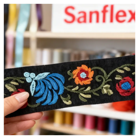 EMBROIDERED GALON 45mm ART 3306 9 METERS