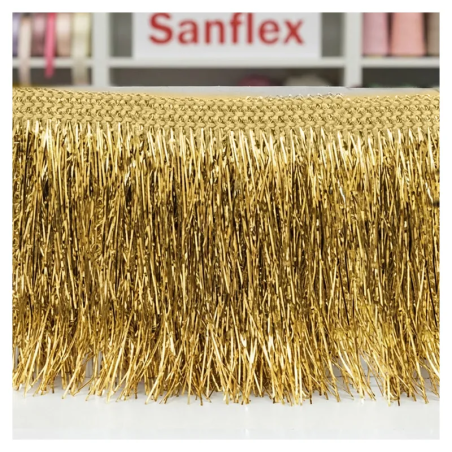 Metallic-Fransen 100 mm 25 Meter