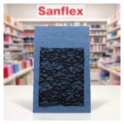 Saldastrappi Jean Dentelle Noir 15x20 cm