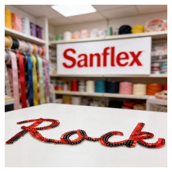 SEQUIN ROCK PATCH THERMO-ADHÉSIF PAQUET DE 15 PIÈCES