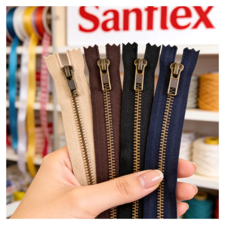 Cremalleras ykk t5 diente oro viejo 30cm
