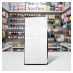 Estuche pañuelos caballero 125 blanco 6 uds
