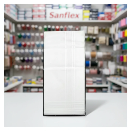 Estuche pañuelos caballero 125 blanco 6 uds