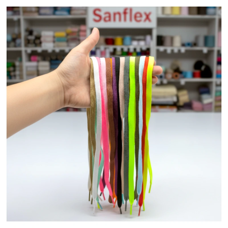 Cordón Plano 120 Cm Colores Surtidos Pack 17 Pares