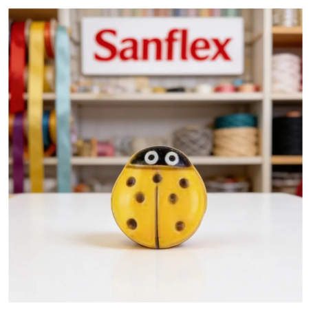 LADYBIRD DILL BUTTON DILL 15mm PACK 30