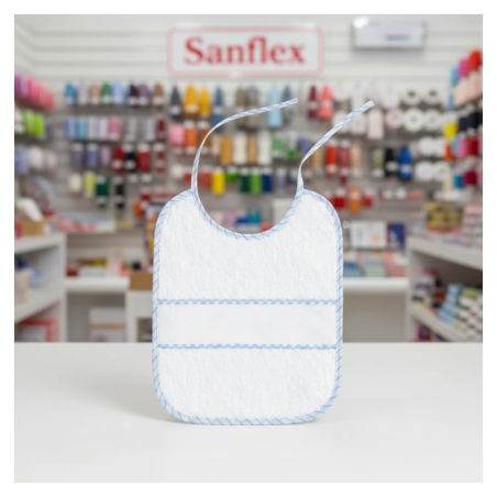 Baberos punto de cruz 43 25x30cm pack 12 uds