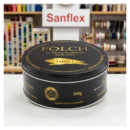 Caja Metálica Alfileres Folch Centenials QF501 500gr 34 X 0.60mm