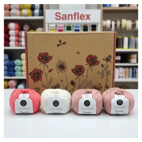 Caja Cupcake Casasol Top Coral Bloom