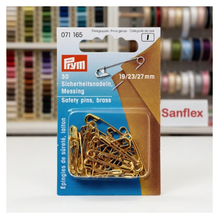 Imperdibles prym 071165 dorado srt 19/23/27 pack30