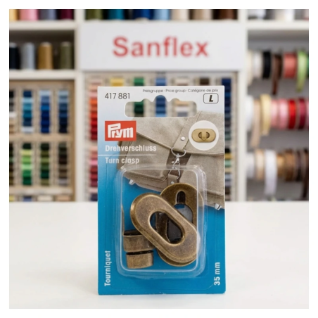 Torniquete Para Bolsos Prym Laton Viejo 417881