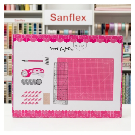 Set Corte Costura/patchwork Texi Pink 60x45 Cm