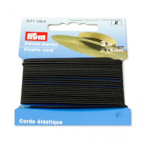 Cordone elastico 15mm nero 971064