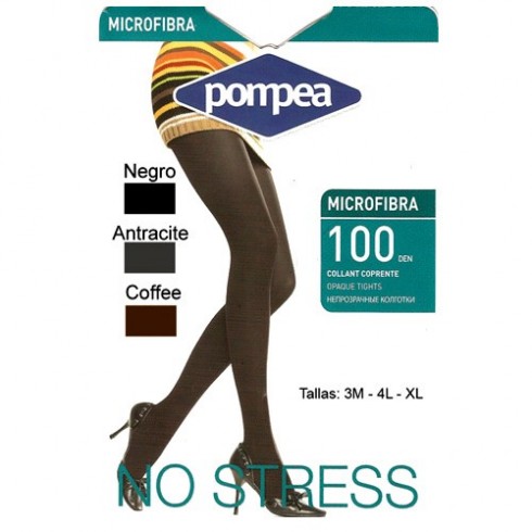Panty Pompea Microfibra 100 Den Pack 6
