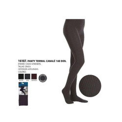 Gerippte Thermostrumpfhose 140 Den 6er Pack