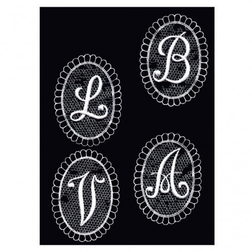 Embroidered Letters To Sew 10cm Pack 12 Units