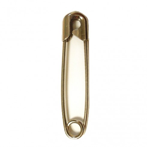 Golden Brass Safety Pins 144 Units