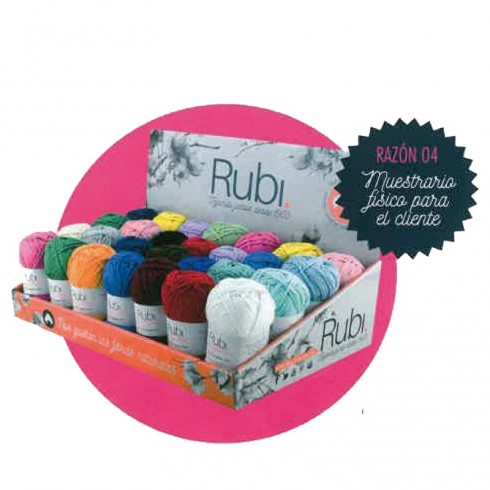 Expositor Ovillo Rubi Handy Cotton Pack 28