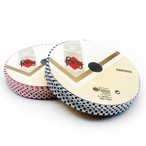 Polka Dot Bias Tape 18mm 25 meters