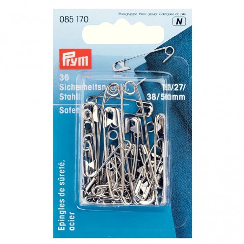 Assorted steel safety pins 085170
